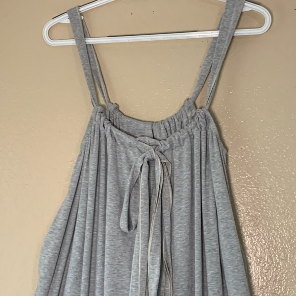 BUCKETLIST Gray Wide Leg Suspender Loungewear Jumpsuit Size L - Picture 6 of 11